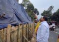 Bupati Dony Tinjau Perbaikan TPT Jalan Sumedang-Bandung